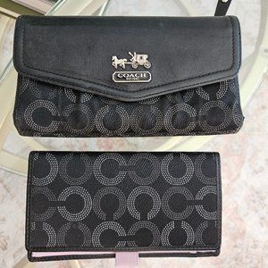 Vintage Coach wallet with checkbook cover